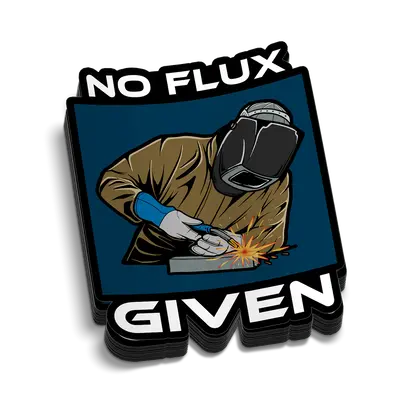 No Flux given - Hard Hat Decal