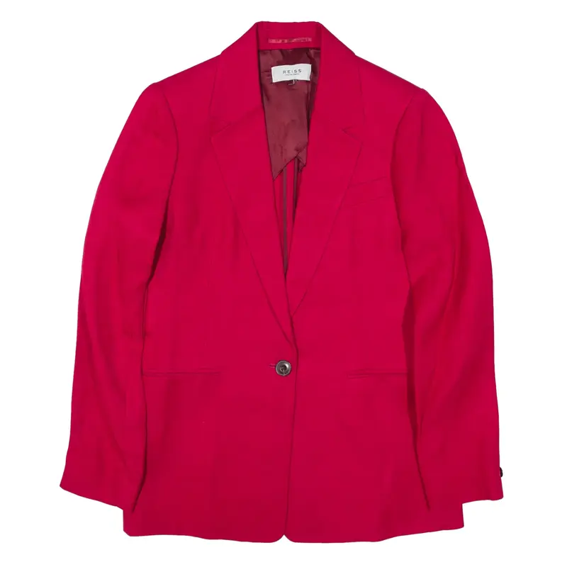 REISS Blazer Jacket Pink Viscose Womens S