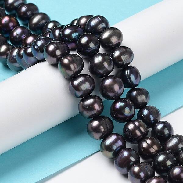 Natural Cultured Freshwater Pearl Dyed Beads Strands
