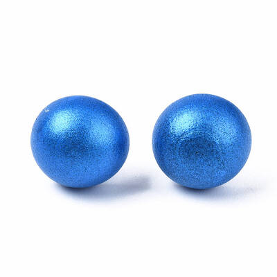 Pearlized Half Round Schima Wood Earrings for Girl Women