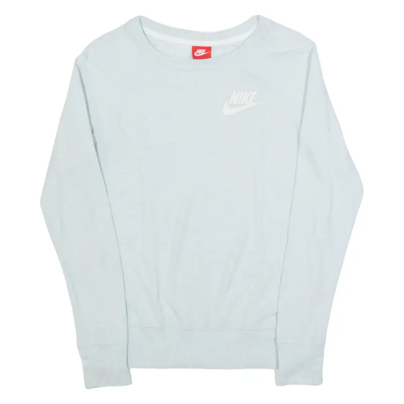 NIKE Mens T-Shirt Blue Long Sleeve XS