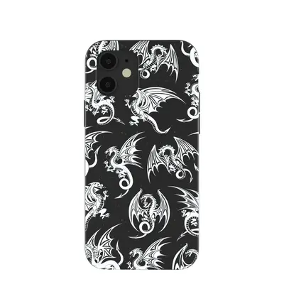 Black Mythical Dragons iPhone 12/ iPhone 12 Pro Case