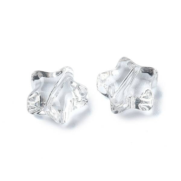 20Pcs Transparent Glass Beads