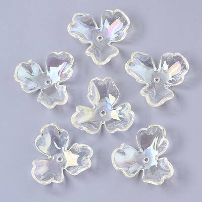 Transparent Acrylic Bead Caps