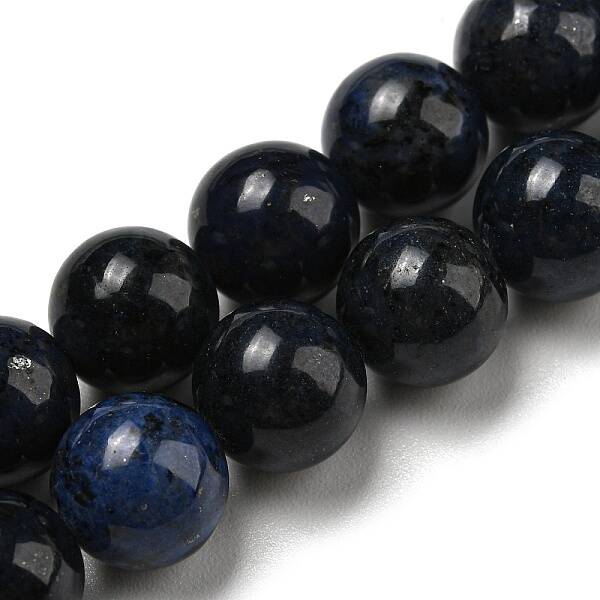Grade AA Natural Dumortierite Quartz Beads Strands