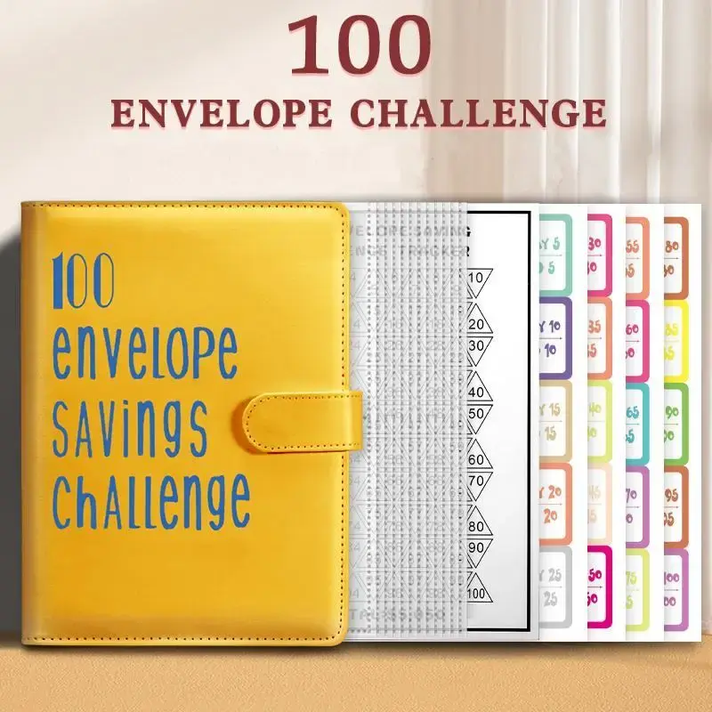 Envelope Challenge Binder Save Savings Challenges Loose-Leaf Binder Budget Binder With Cash Envelopes Money Organizer