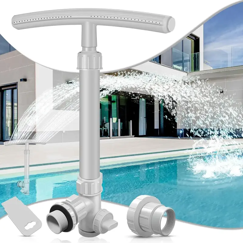 Dual Spray Pool Waterfall  Fountain for Above and In-Ground Pools,Sprinkler Fountain pool and Accessories