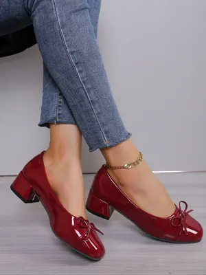 Women's Elegant Bowknot Decor Court Pumps, Fashionable Solid Color Chunky Heels Shoes for Daily Wear, Lightweight Breathable ...