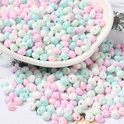 6/0 Opaque Baking Paint Glass Seed Beads