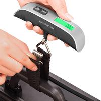Portable Digital Hanging Luggage Scale, CR2032 Batteries Required 110 Pounds Digital Hanging Baggage Scale with Rubber Paint,...