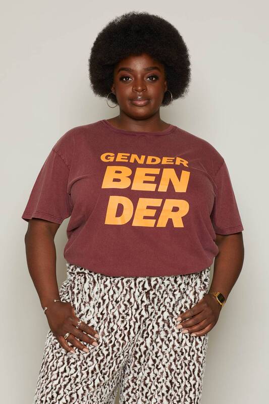 Gender Bender T-Shirt (Burgundy) | size: 3XL