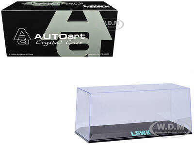 Collectible Display Show Case with Black Plastic Base and Green \