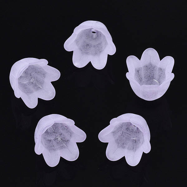 Transparent Acrylic Bead Caps