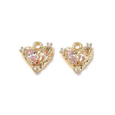 Brass Micro Pave Cubic Zirconia Pendants