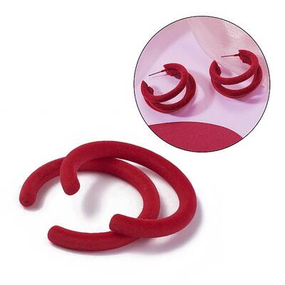 Flocky Acrylic Beads
