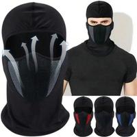 Full Face Mask, Breathable Sun Protective Face Mask, Patchwork Design Full Face Neck Mask, Breathable Outdoor Riding Ice Si...