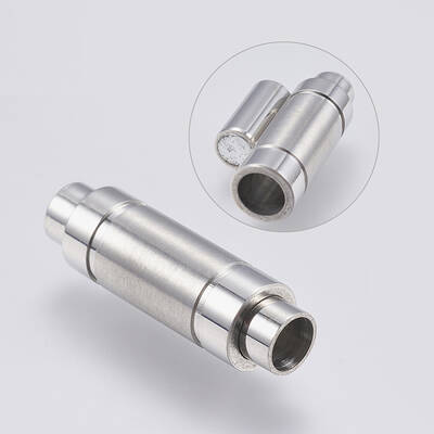 Tarnish Resistant 304 Stainless Steel Magnetic Clasps with Glue-in Ends