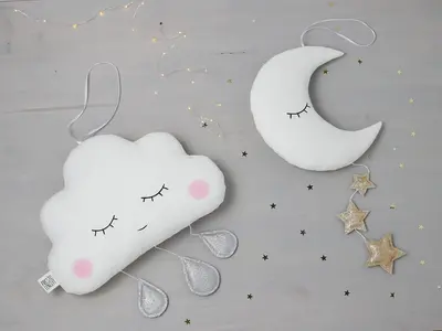 Wall Decoration Hanging Crescent Moon Pillow
