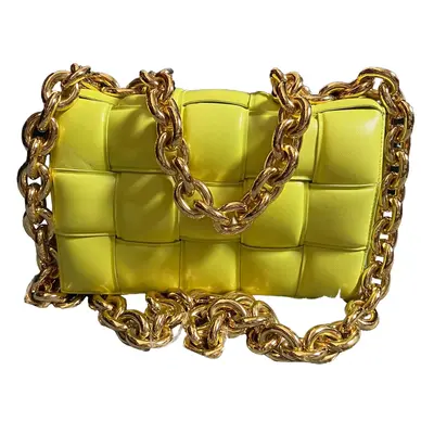 Pre-owned Bottega Veneta Leather Crossbody Bags Nappa Maxi Intrecciato Padded Chain Cassette