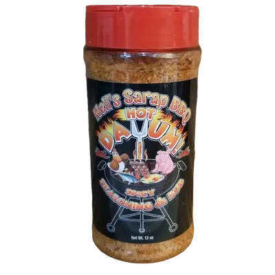 Neil's Sarap BBQ Hot Dayum Seasoning & Rub (Select a size) All Purpose low sodium barbecue Flavor Natural Spice Chicken Taffy