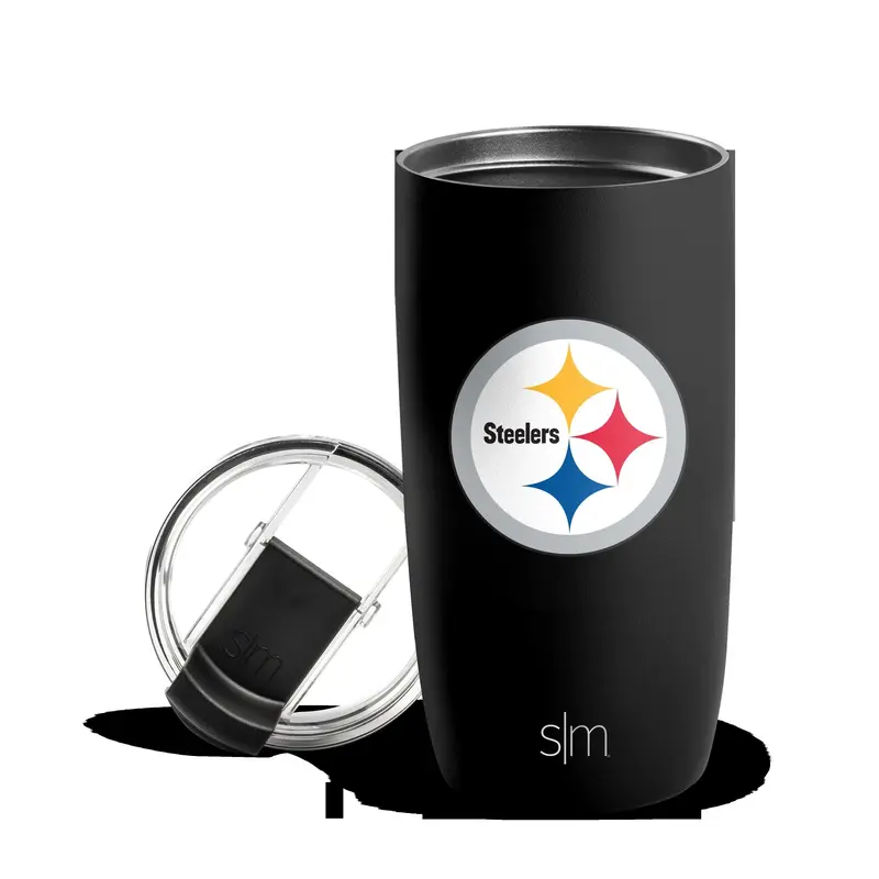 Simple Modern Officially Licensed NFL Voyager Insulated Tumbler with Clear Flip Lid & Straw 16oz