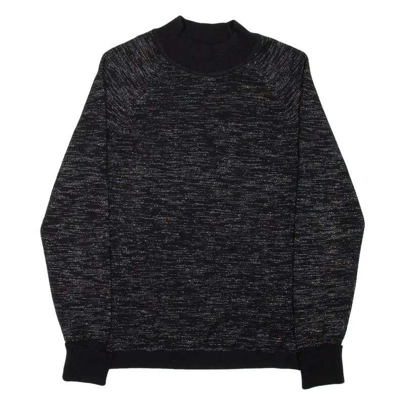 LULULEMON Womens Jumper Black High Neck Tight Knit M