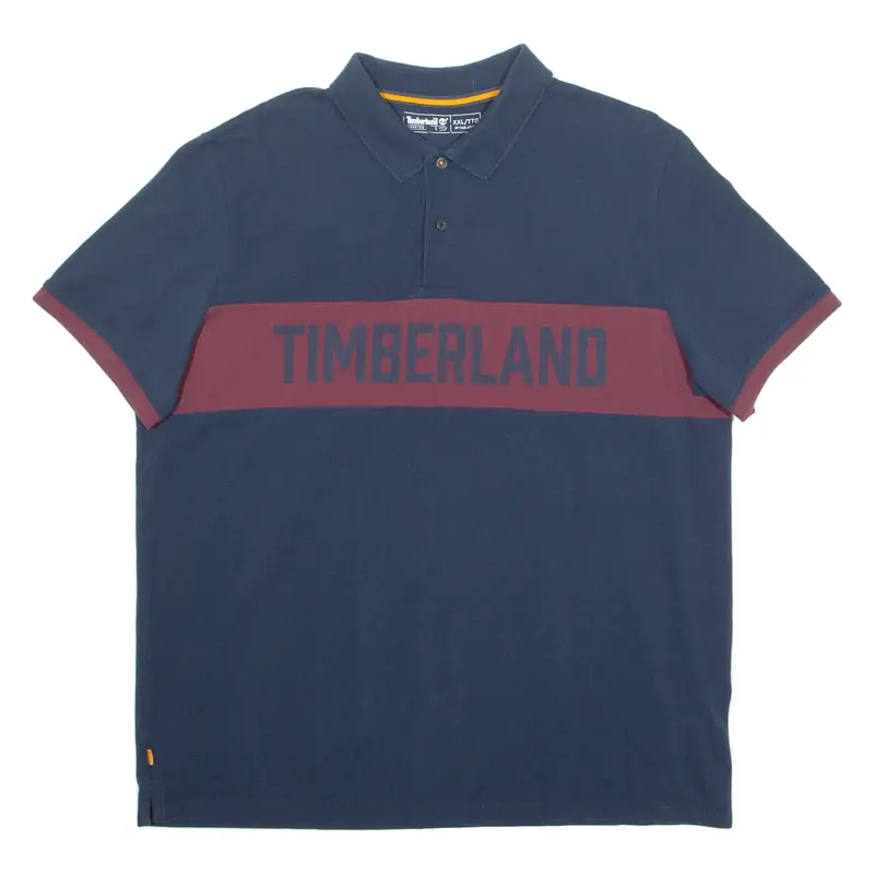 TIMBERLAND Mens Polo Shirt Blue 2XL
