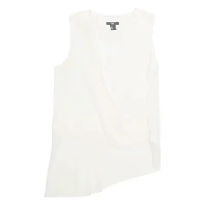 H&M Womens Top White V-Neck Sleeveless XS