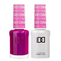 DND Duo Color From 501-599, UV/LED GelPolish and Air Dry Nail Lacquer, Matching Chip-Free Polish Duo, 0.5 Fl Oz Each