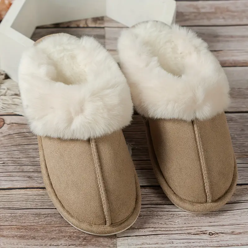 Women's Slippers Soft Plush Winter Warm House Shoes Slip on Memory Foam Fluffy Slippers