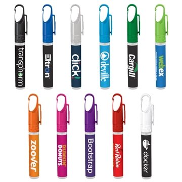 100 Custom 10 mL. CleanZ Pen Sanitizer - 70% Alcohol & 80 Sprays