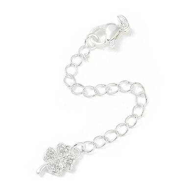 Brass Micro Pave Cubic Zirconia Ends with Chains