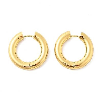 202 Stainless Steel Huggie Hoop Earrings