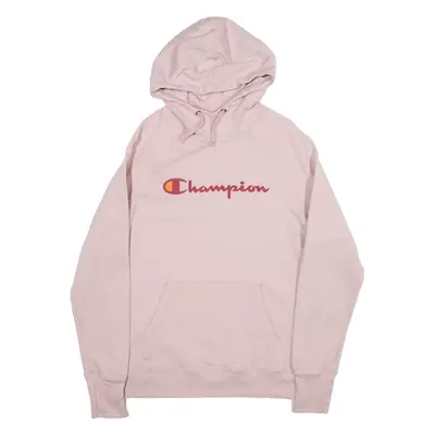 CHAMPION Womens Pink Hoodie S