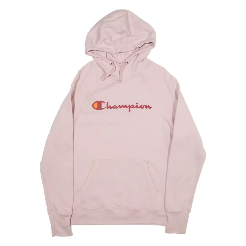 CHAMPION Womens Pink Hoodie S
