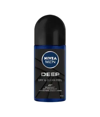 Nivea Nivea Men Deep Deodorant Anti-Perspirant Roll On 50 Ml