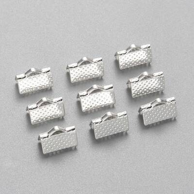 Iron Ribbon Crimp Ends