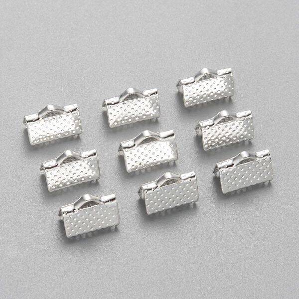 Iron Ribbon Crimp Ends