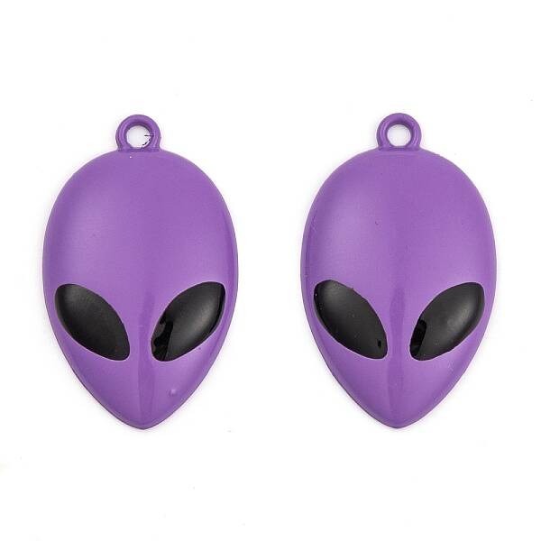 Spray Painted Alloy Pendants