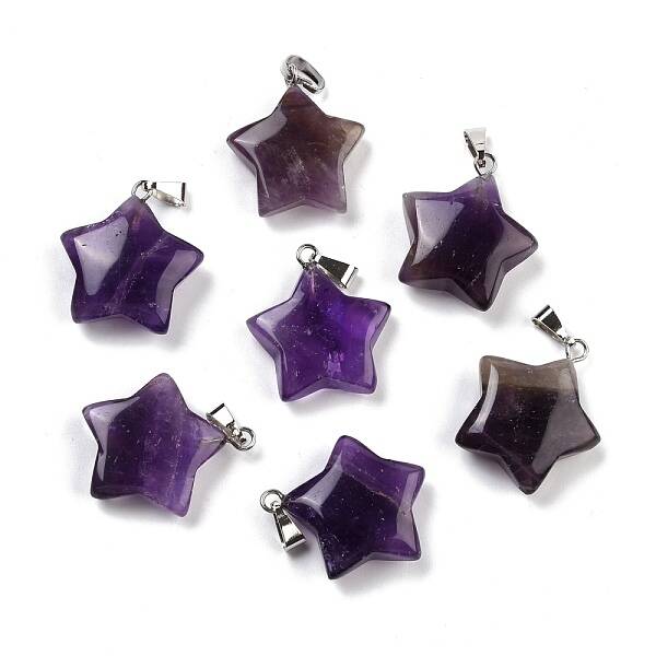 Natural Amethyst Pendants