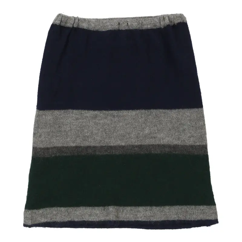 Gianfranco Ferre Striped Skirt - 28W UK 8 Block Colour Wool | Size: UK 8