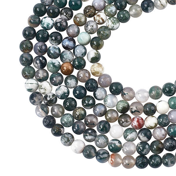 Natural Tree Agate Beads Strands
