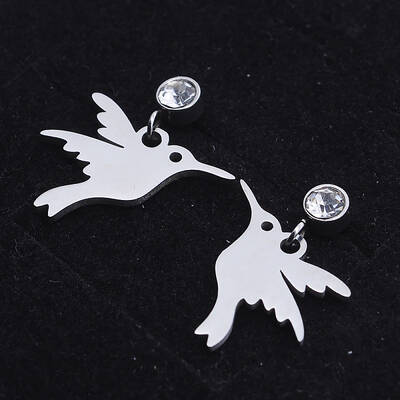 201 Stainless Steel Dangle Stud Earrings