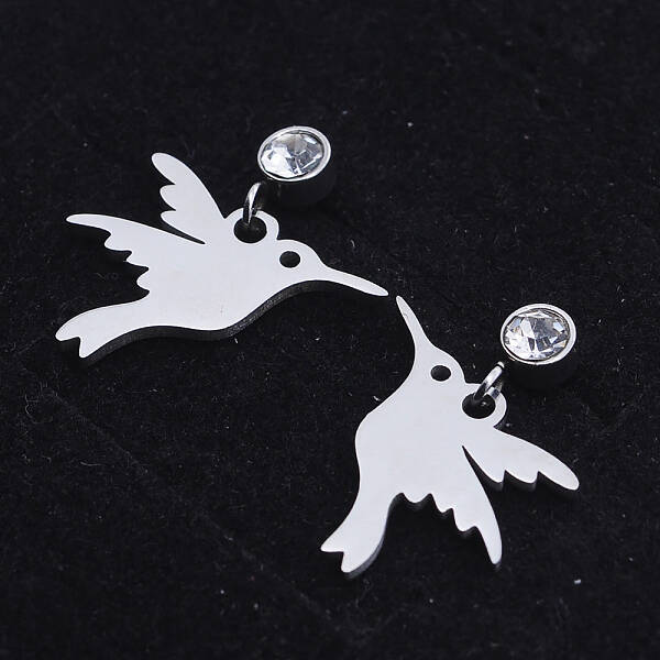 201 Stainless Steel Dangle Stud Earrings