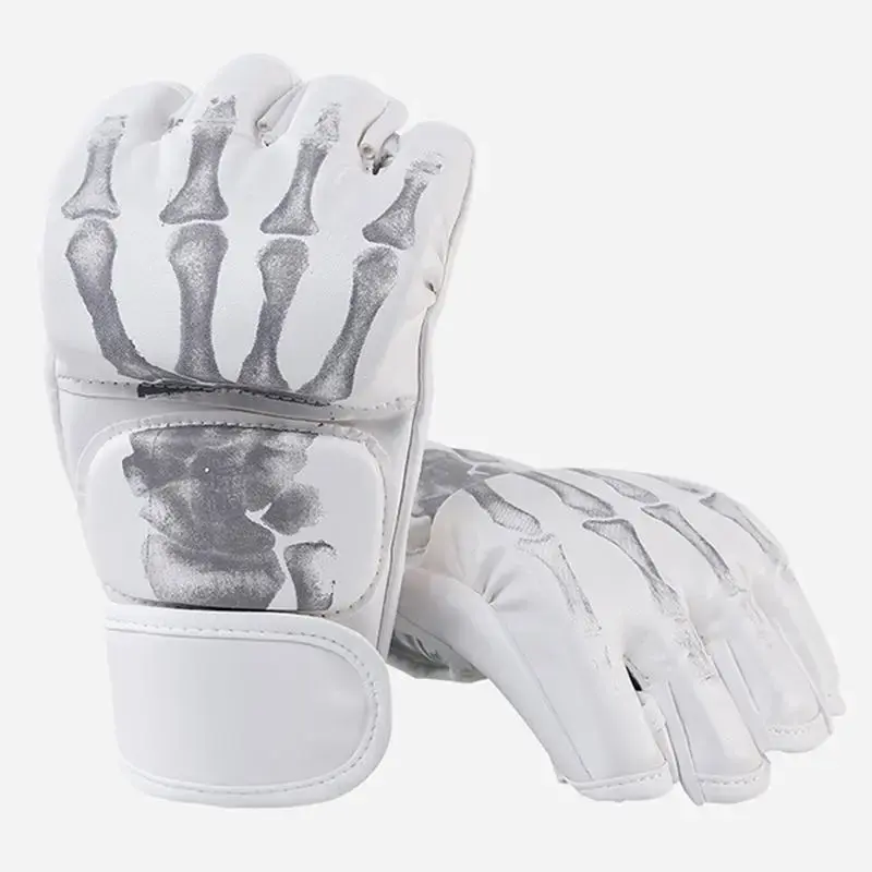 Boxing Gloves, 1 Pair Half Finger Boxing Training Gloves, Professional Training Equipment for Taekwondo & Boxing, Gym Accesso...