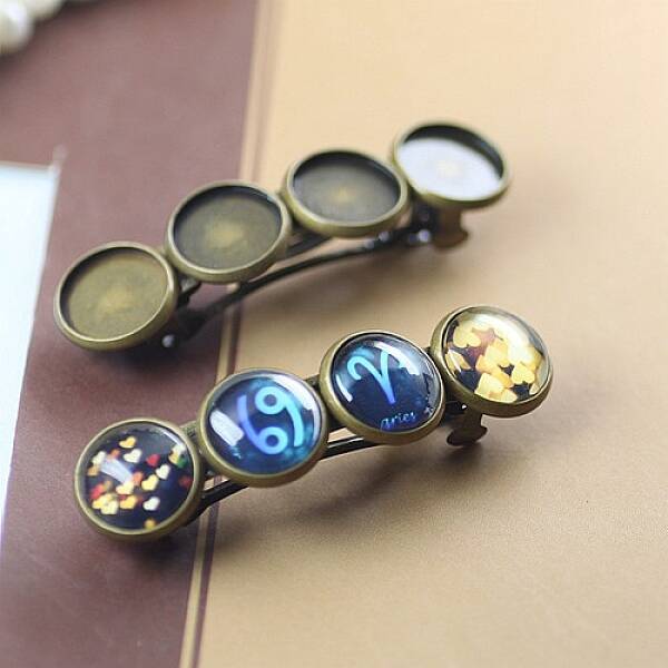Iron Hair Barrette Findings