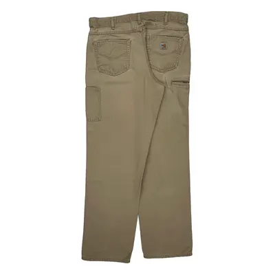 Carhartt Cargo Trousers - 36W 33L Beige Cotton Blend