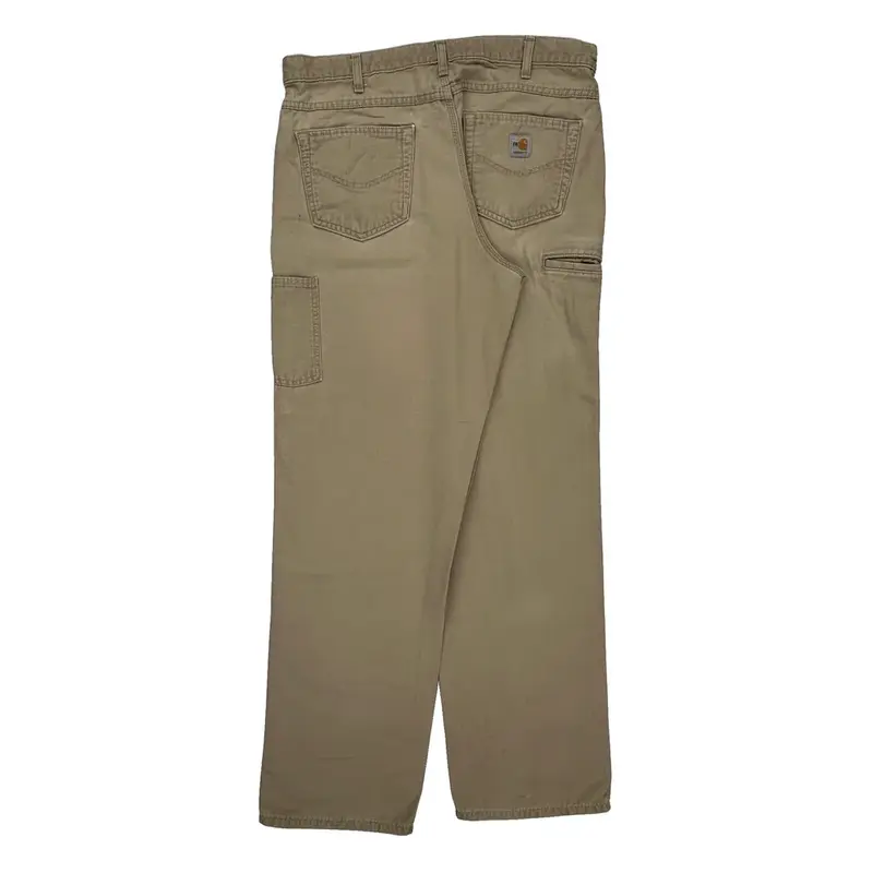Carhartt Cargo Trousers - 36W 33L Beige Cotton Blend