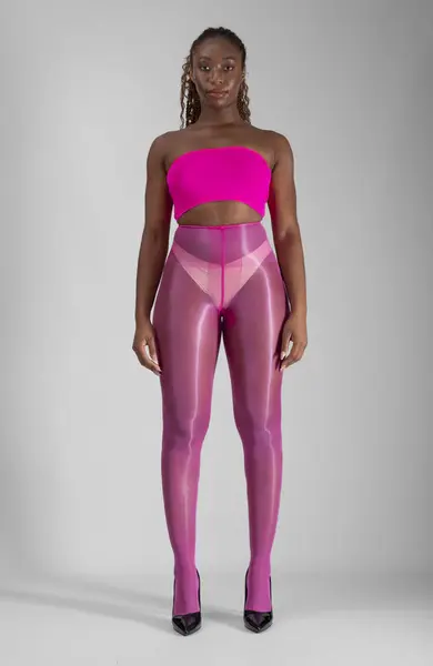 LECHERY® LUSTROUS SILKY SHINY 20 DENIER SHEER PANTYHOSE TIGHTS • PINK | Size: S/M | Color: PINK