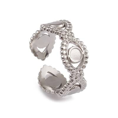 Non-Tarnish 304 Stainless Steel Cuff Rings